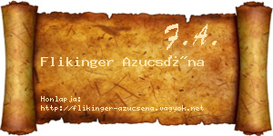 Flikinger Azucséna névjegykártya